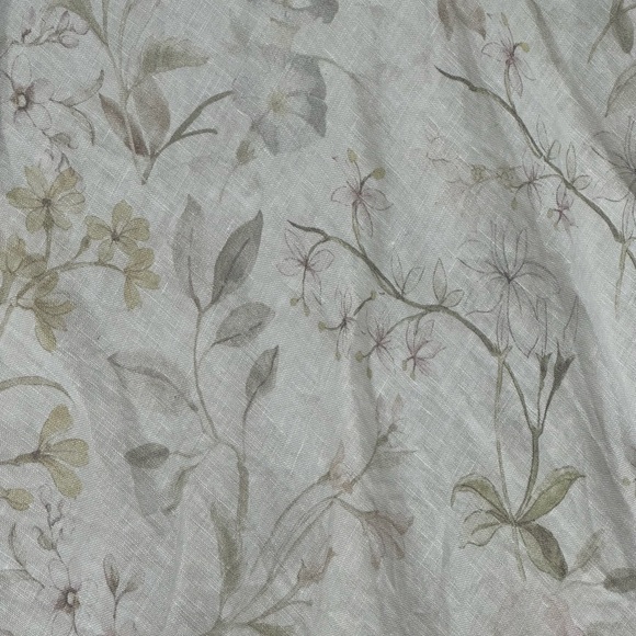 Three Dots 100% Linen Floral Wrap Skirt – Size M - Picture 5 of 10